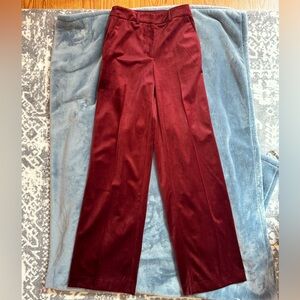 NWOT Express High Rise Velvety Trousers